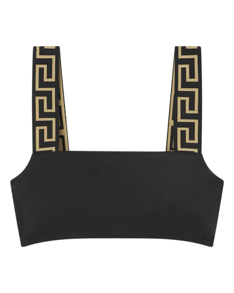 Versace Greca Bikinioberteil - Schwarz Schwarz