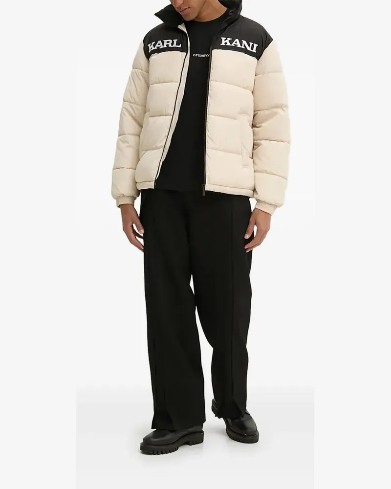 Karl Kani Gefütterte Jacke in Colour-Block-Optik - Nude Nude