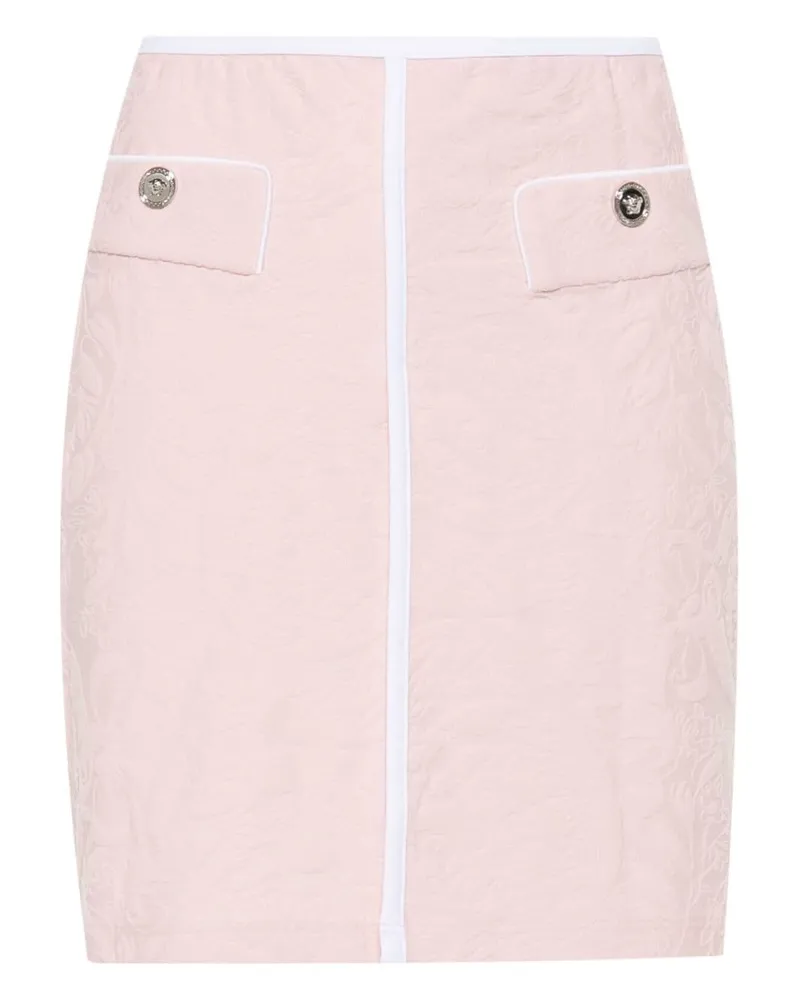Versace Minirock mit Jacquardmuster - Rosa Rosa