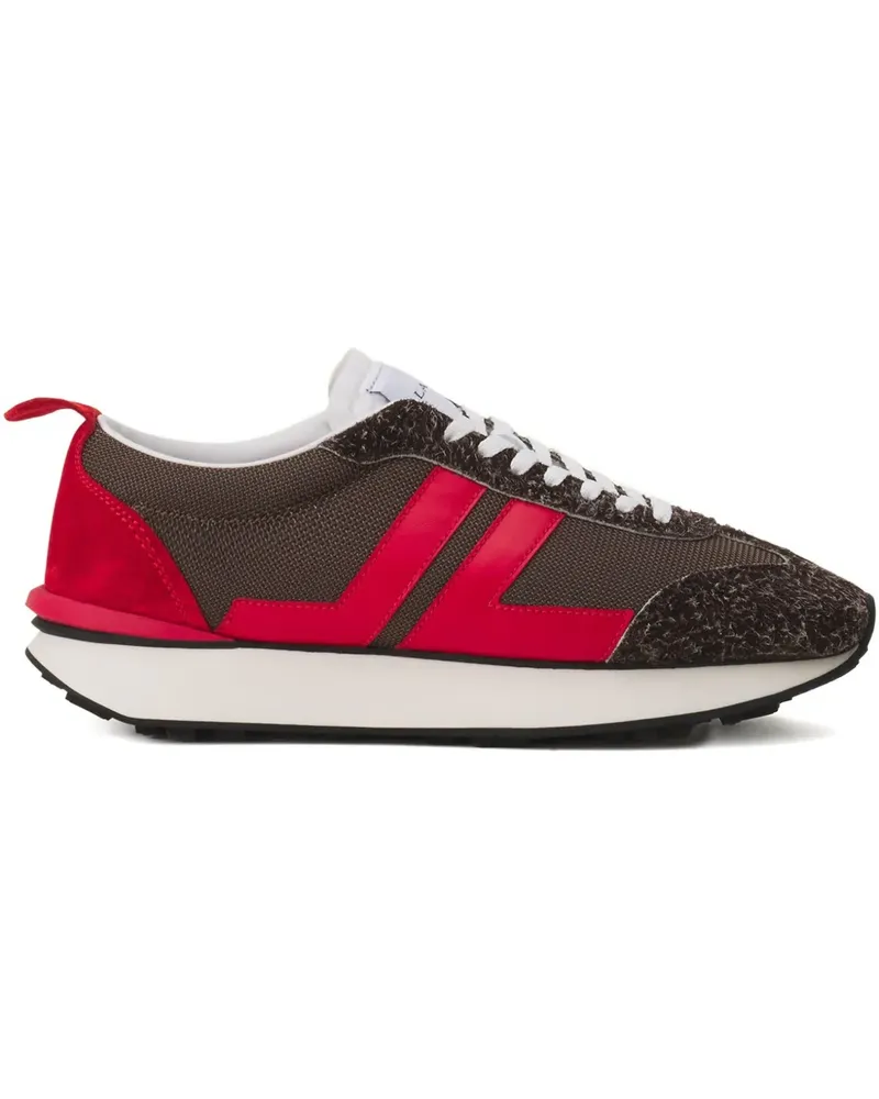 Lanvin Gestreifte Bumper Sneakers - Braun Braun