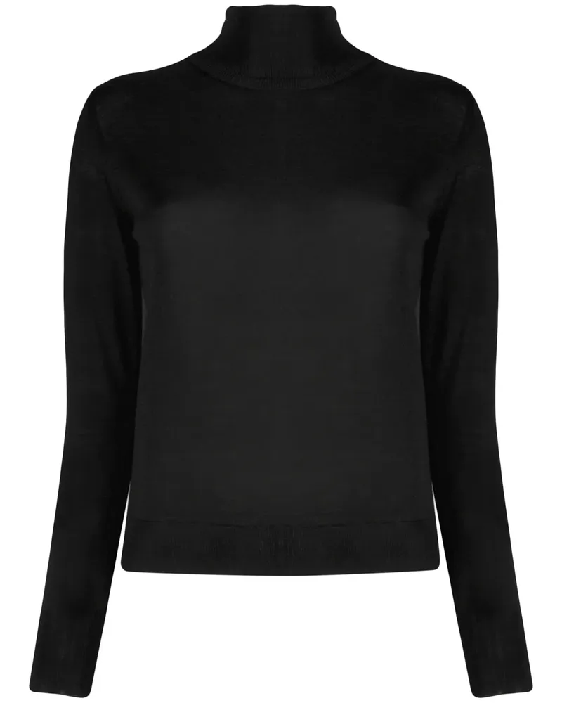 Roberto Collina Klassischer Rollkragenpullover - Schwarz Schwarz