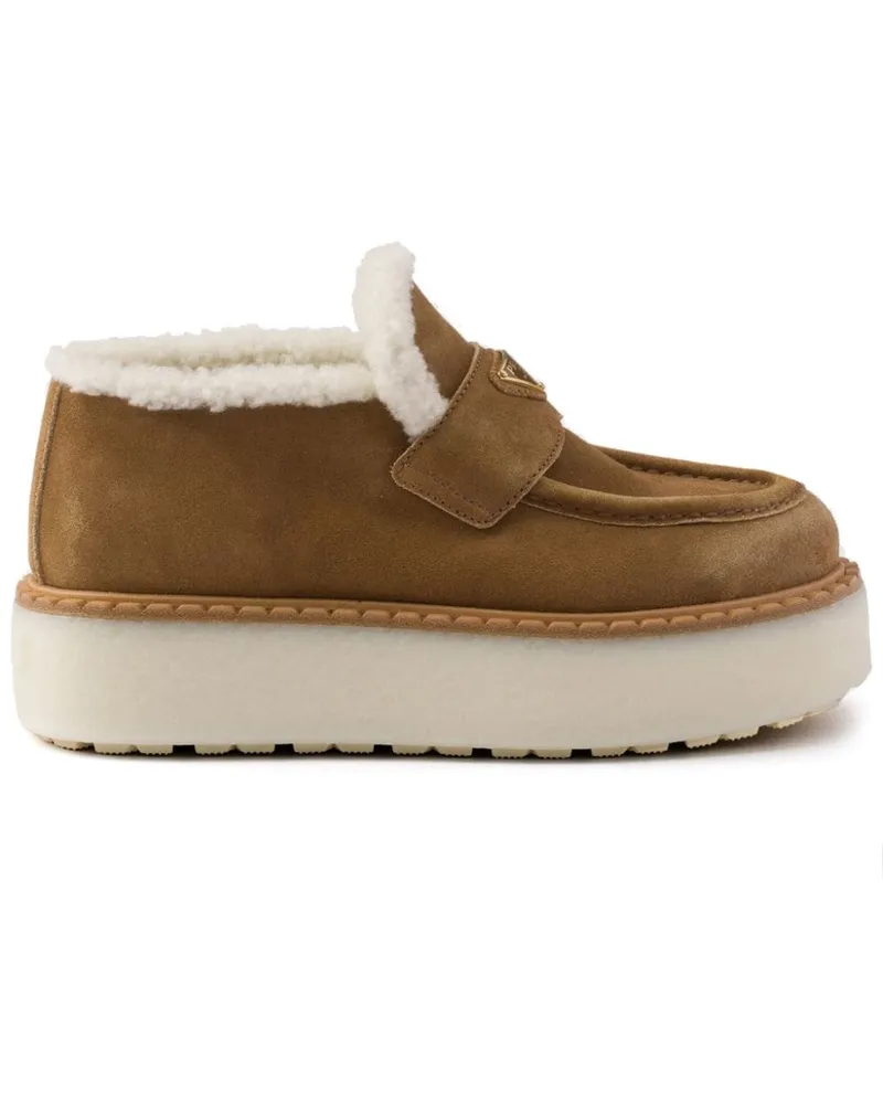 Prada Loafer aus Wildleder - Braun Braun