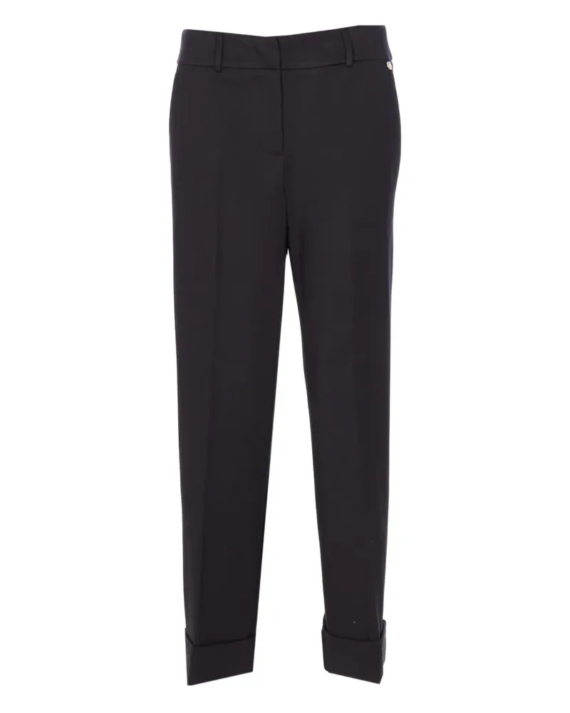 Liu Jo Klassische Hose mit Knopfmanschetten - Schwarz Schwarz