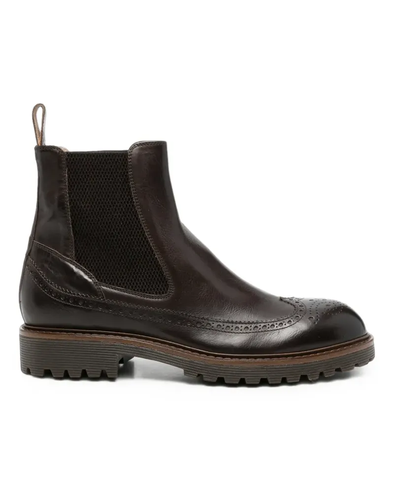 Eleventy Chelsea-Boots aus Leder - Braun Braun