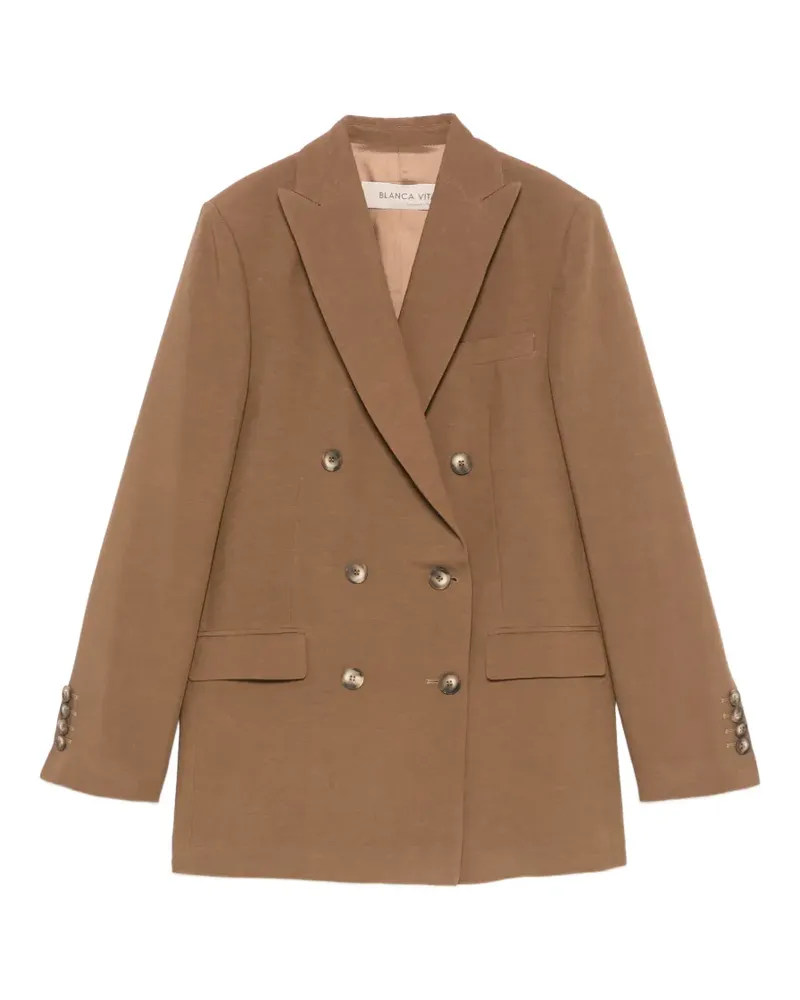 Blanca peaked-lapel double-breasted blazer - Braun Braun