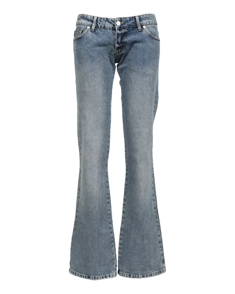 Natasha Zinko treated flared jeans - Blau Blau