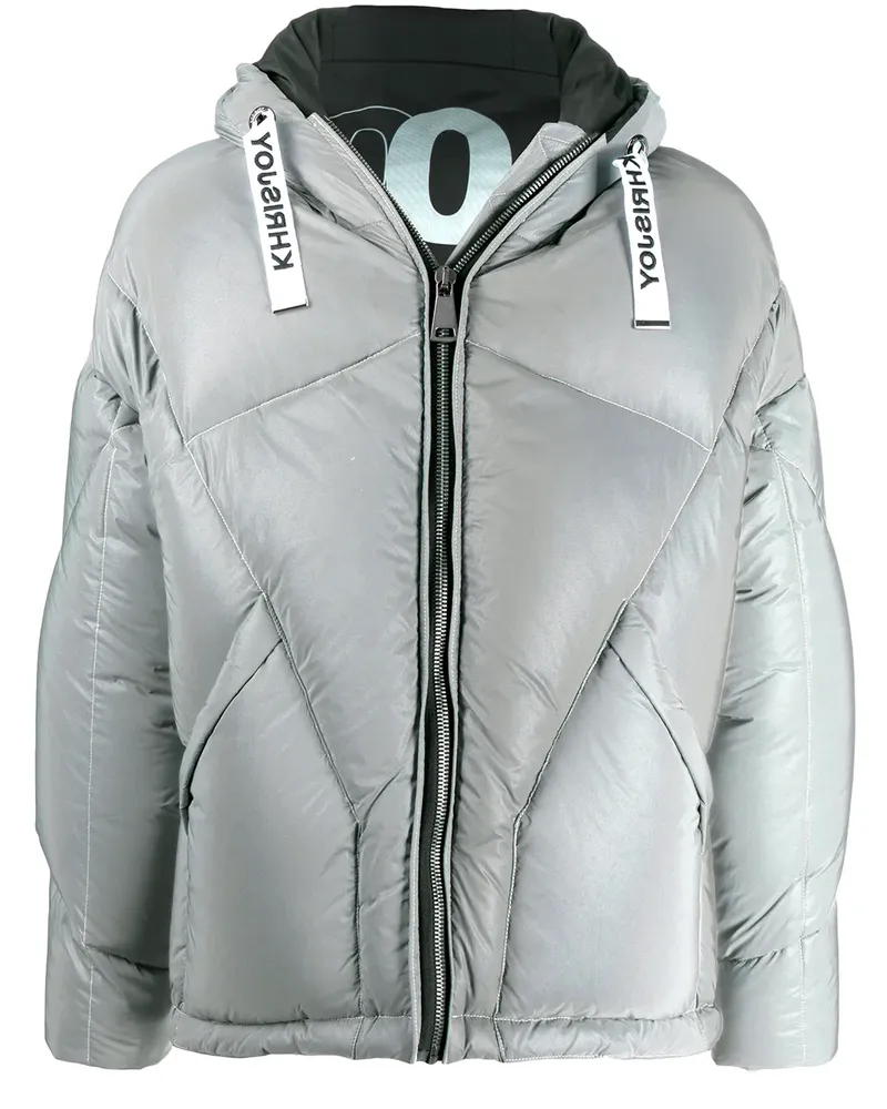 KHRISJOY Daunenjacke mit Kapuze - Silber Silber