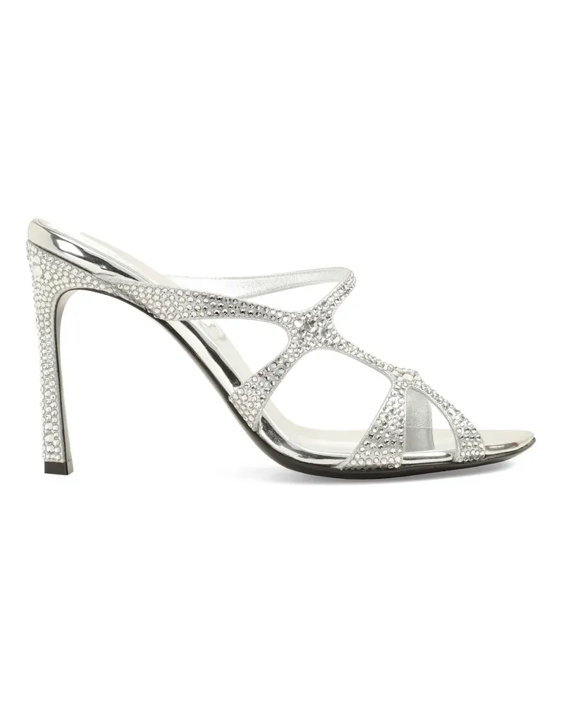 Sergio Rossi crystal-embellished sandals - Silber Silber