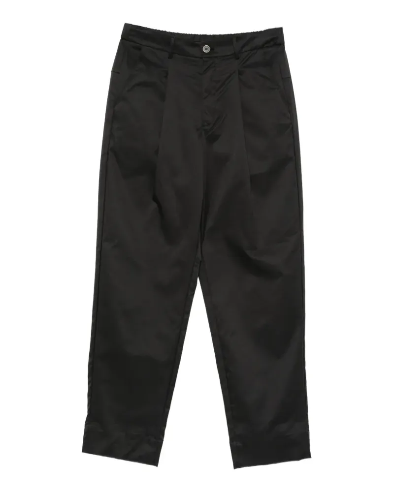 IMPERIAL pleated straight-leg trousers - Schwarz Schwarz