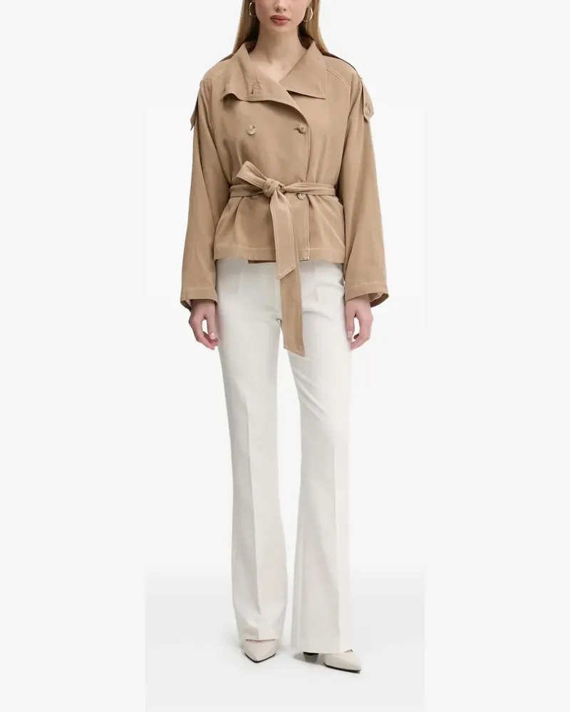 HUGO BOSS Trenchcoat mit Gürtel - Nude Nude
