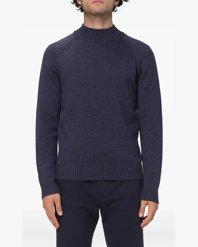 Zanone Pullover mit Raglanärmeln - Blau Blau