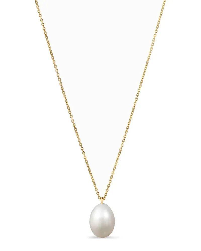 Sophie Bille Brahe 14kt Poire Simple Gelbgoldhalskette mit Perlen Gold