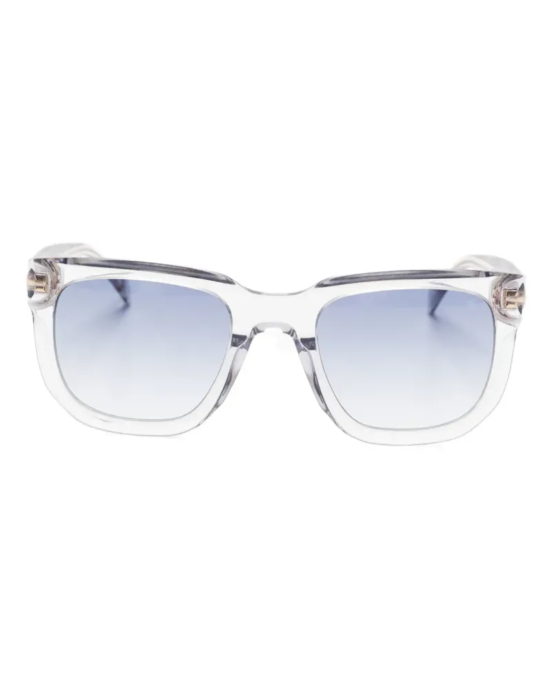 EYEWEAR by DAVID BECKHAM Eckige 'DB 7118/S' Sonnenbrille - Weiß Weiß