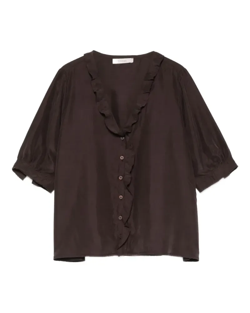 KristenseN Du Nord ruffled blouse - Braun Braun
