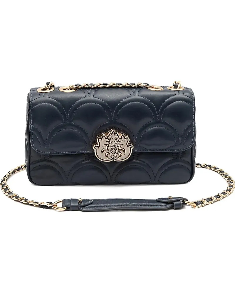 ISLA Gesteppte Sirena Schultertasche mit Kette - Blau Blau