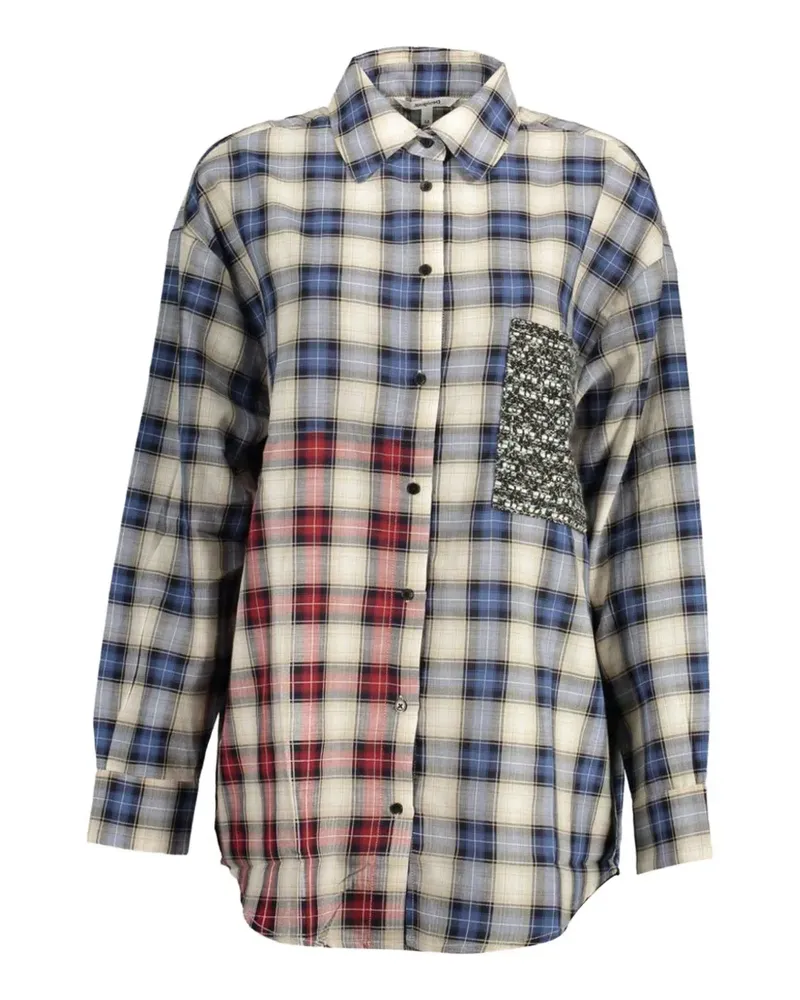 Desigual plaid-pattern cotton shirt - Blau Blau