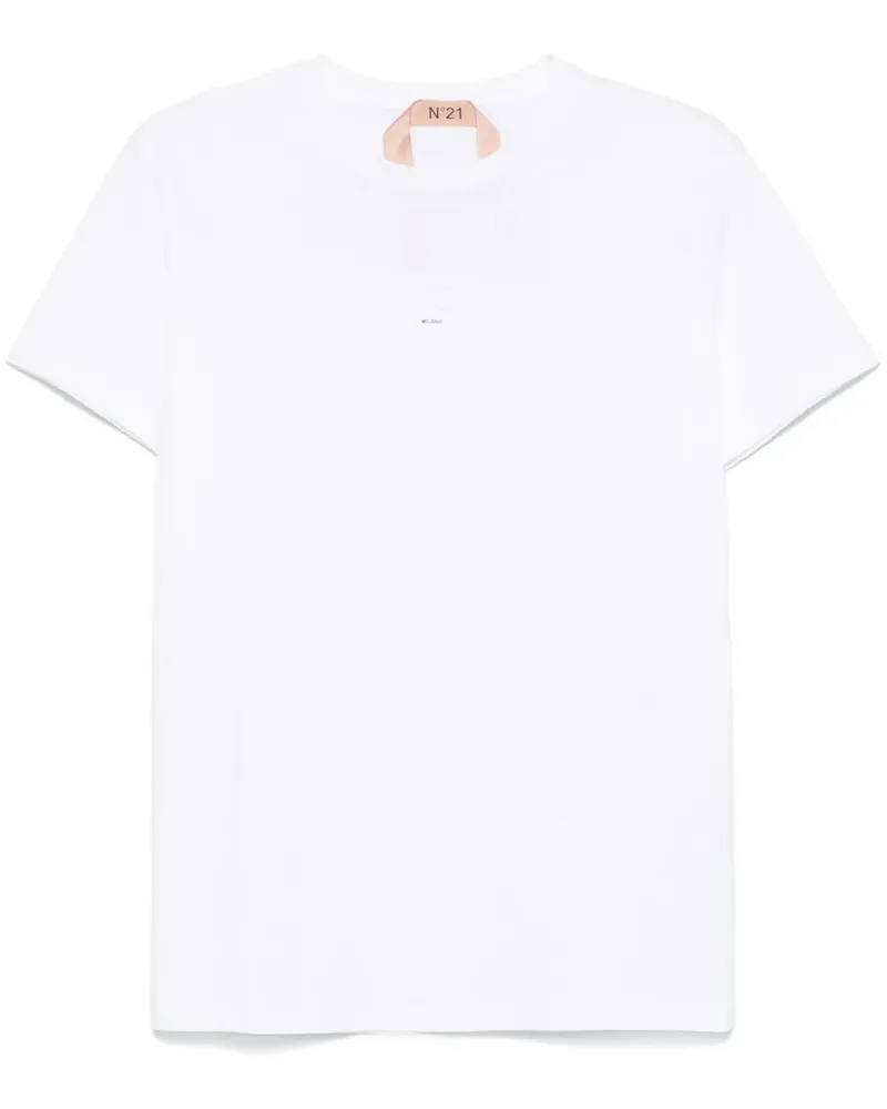 N° 21 T-Shirt mit Logo-Prägung - Weiß Weiß