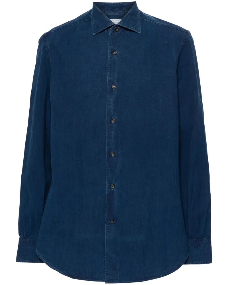 MAZZARELLI Klassisches Hemd - Blau Blau