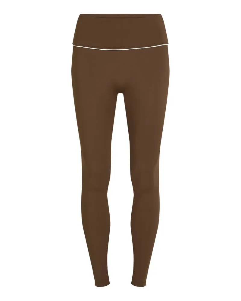 Karl Lagerfeld Leggings mit Kontrastpaspeln - Braun Braun