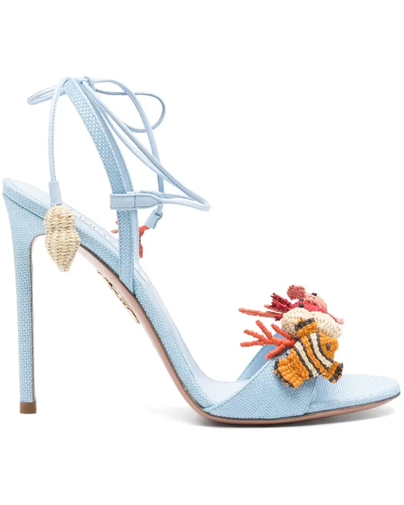 Aquazzura Marea Sandalen 105mm - Blau Blau