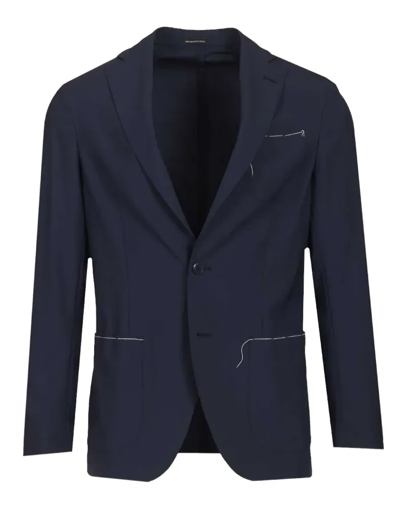 Al Duca D’Aosta 1902 wool single-breasted blazer - Blau Blau
