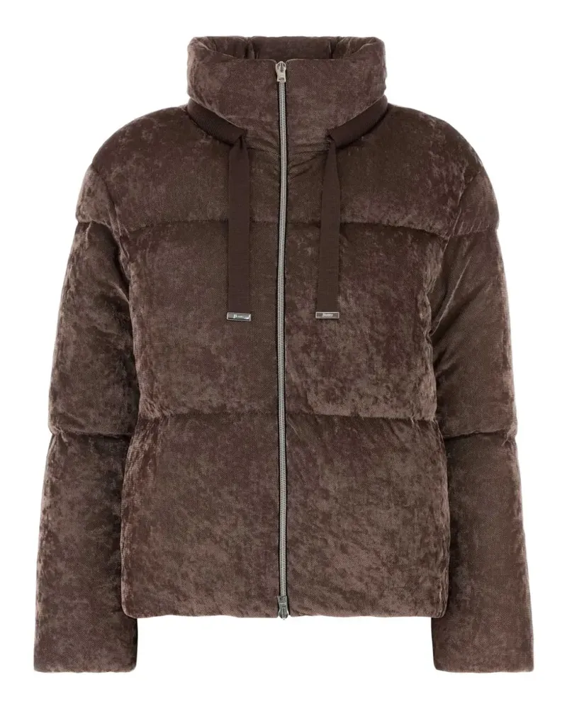 Herno Gesteppte Jacke aus Chenille - Braun Braun