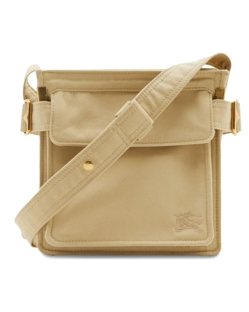 Burberry Trench Kuriertasche mit Logo-Stickerei - Nude Nude