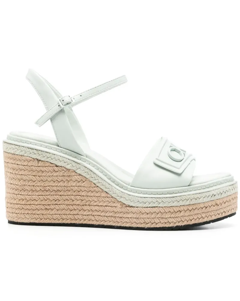 Calvin Klein Wedge-Espadrilles 85mm - Grün Grün