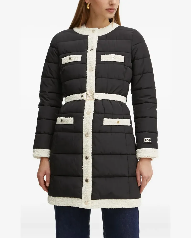 MARCIANO Los Angeles belted-padded coat - Schwarz Schwarz