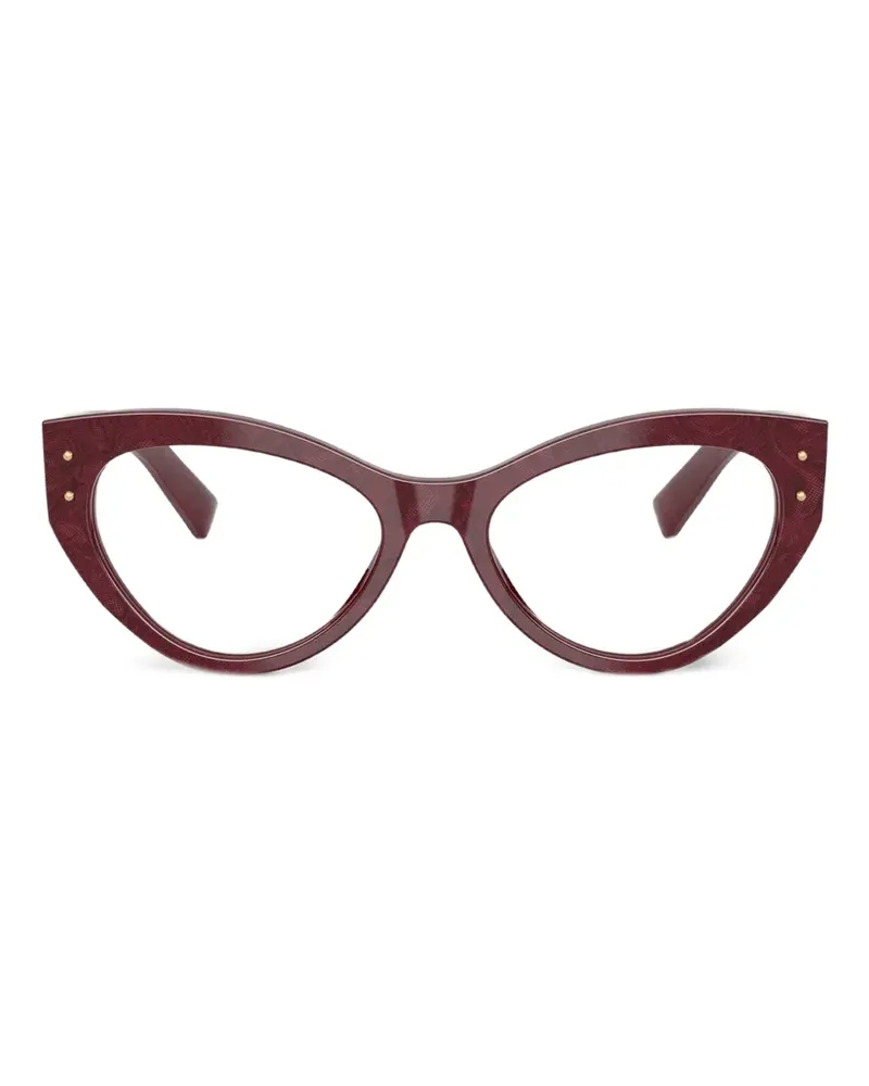 Dolce & Gabbana Cat-Eye-Brille mit Spitze - 3442 Bordeaux Lace 3442