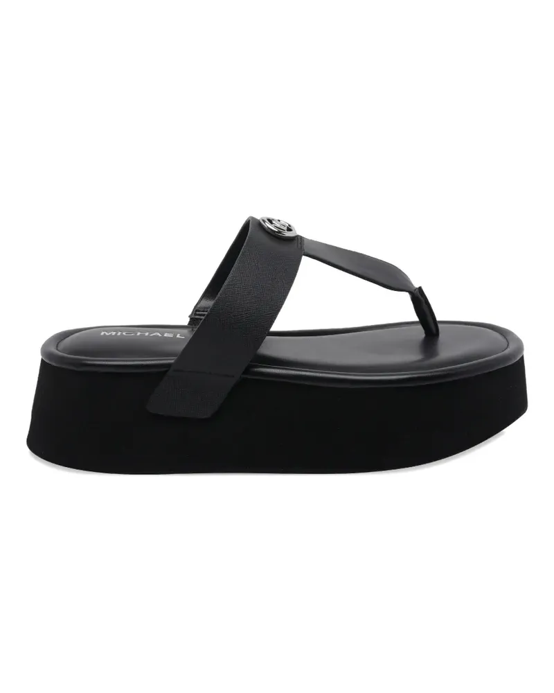 Michael Kors logo-detail open-toe sandals - Schwarz Schwarz