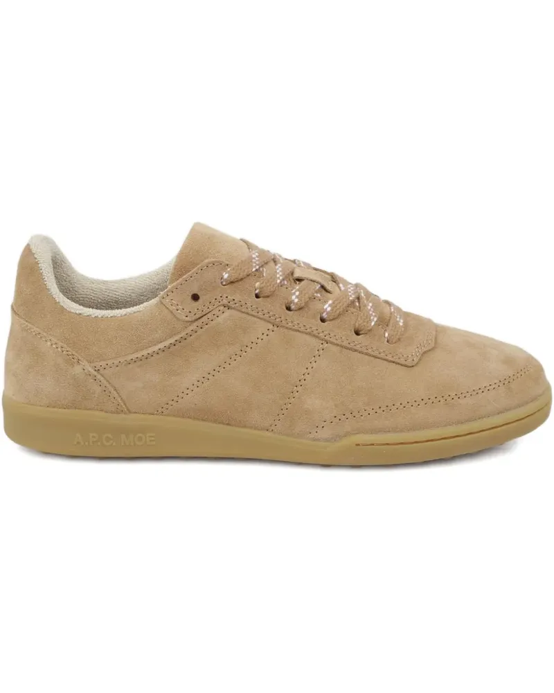 A.P.C. Moe calf suede sneakers - Braun Braun