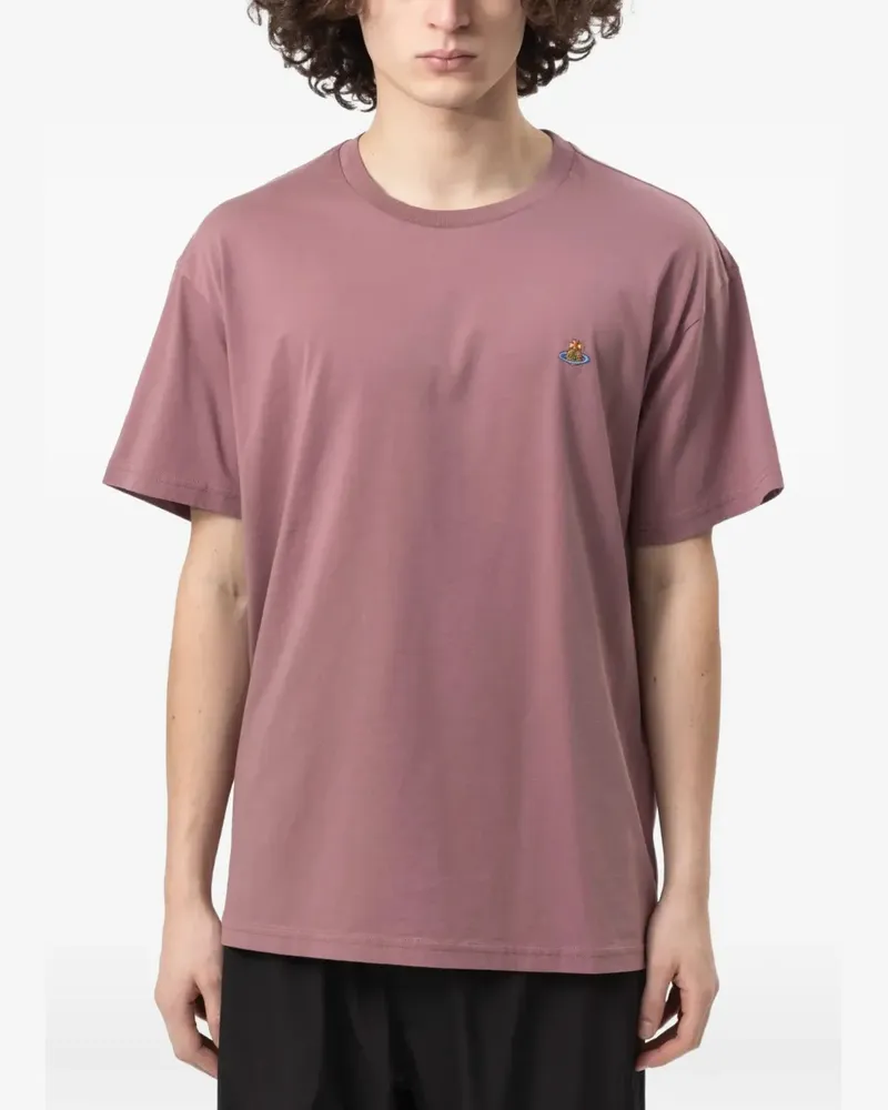 Vivienne Westwood T-Shirt mit Logo-Stickerei - Rosa Rosa