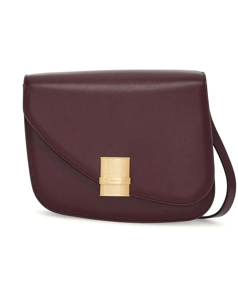 Ferragamo Asymmetrische Schultertasche - Rot Rot