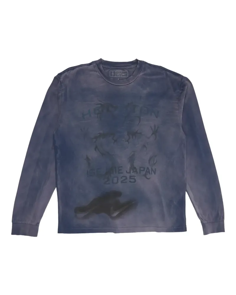 Nike x Cactus Jack x Fragment Ise Mie long-sleeve sweatshirt - Blau Blau