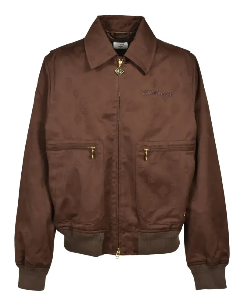 Casablanca Paris Blousonjacke mit Monogramm - Braun Braun