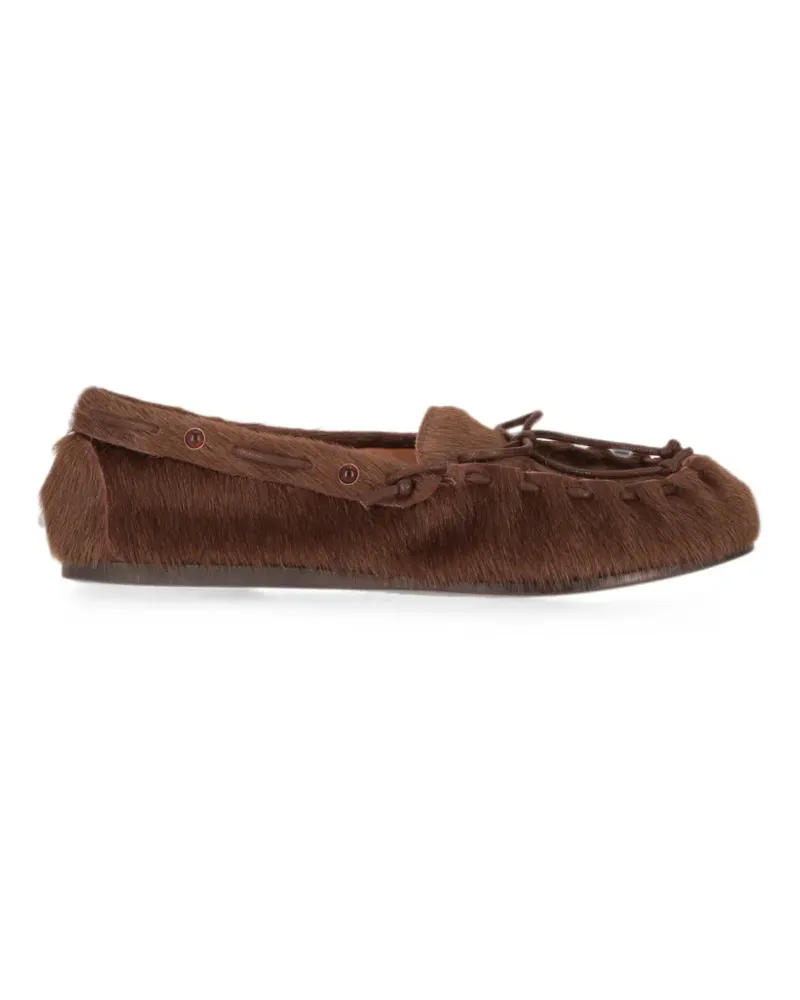 P.A.R.O.S.H. Loafer aus Kalbshaar - Braun Braun