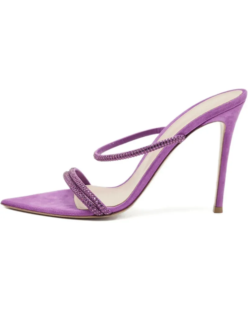 Gianvito Rossi Sandalen mit Kristallen - Violett Violett