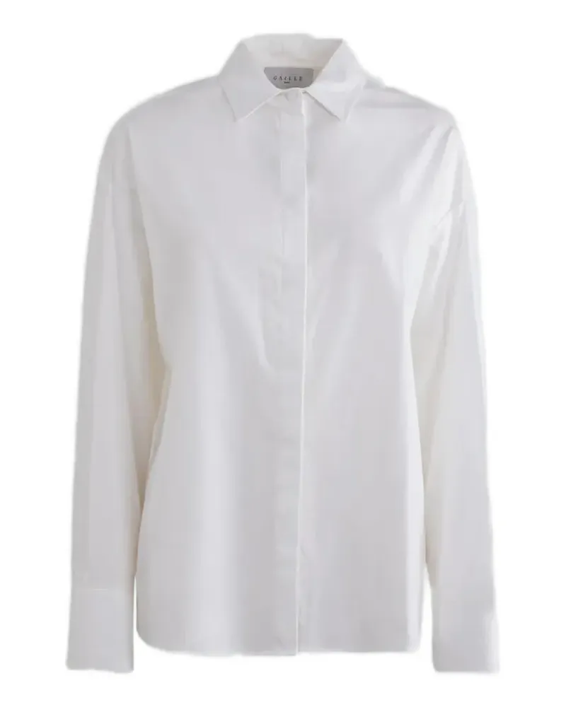 Gaëlle Bonheur rhinestone-logo shirt - Weiß Weiß