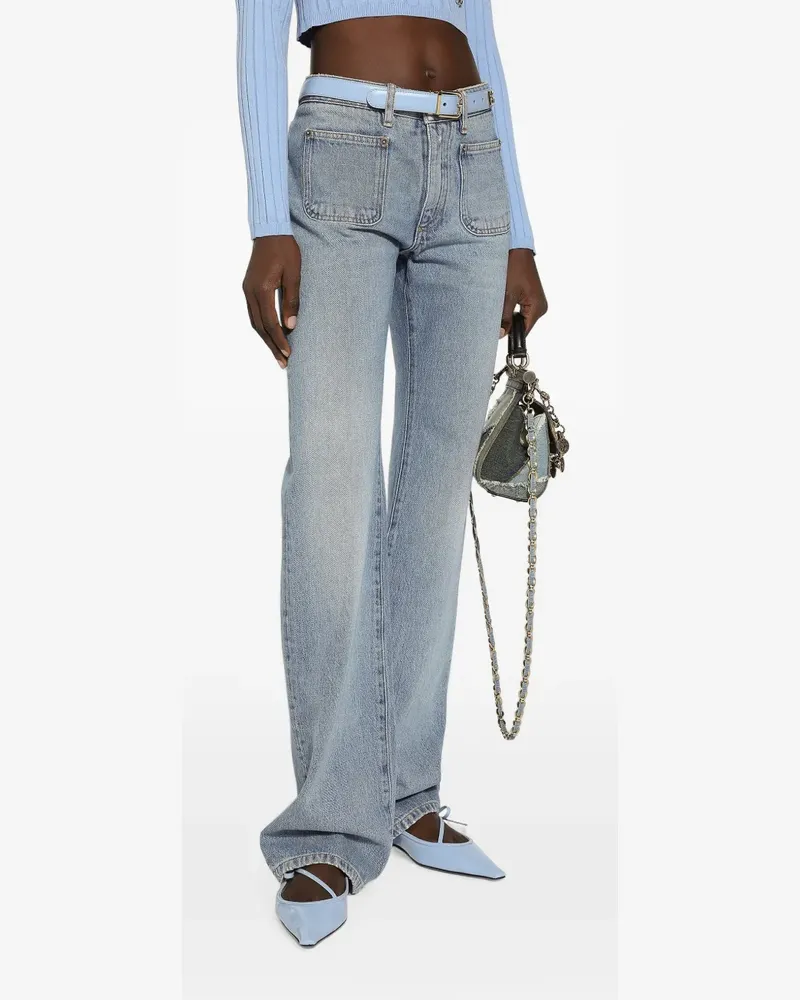 Dolce & Gabbana Tapered-Jeans mit aufgesetzten Taschen - Blau Blau
