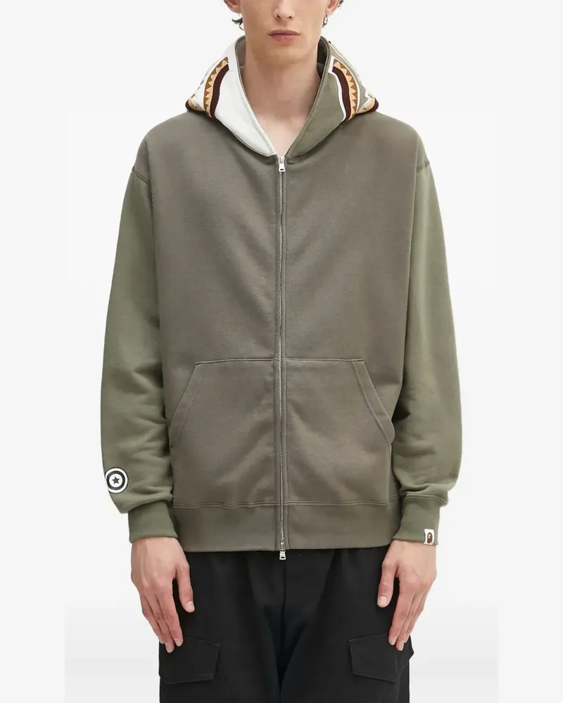 BAPE Hoodie mit Haimuster - Grün Grün