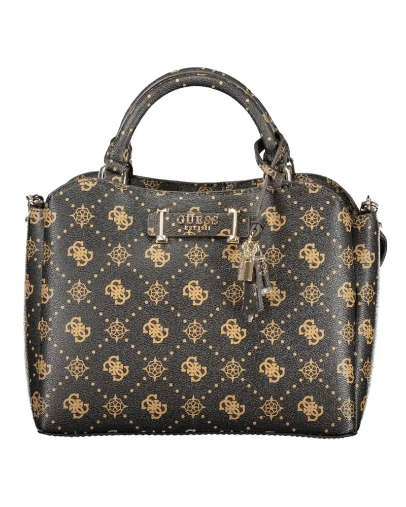 Guess monogram-print tote bag - Braun Braun