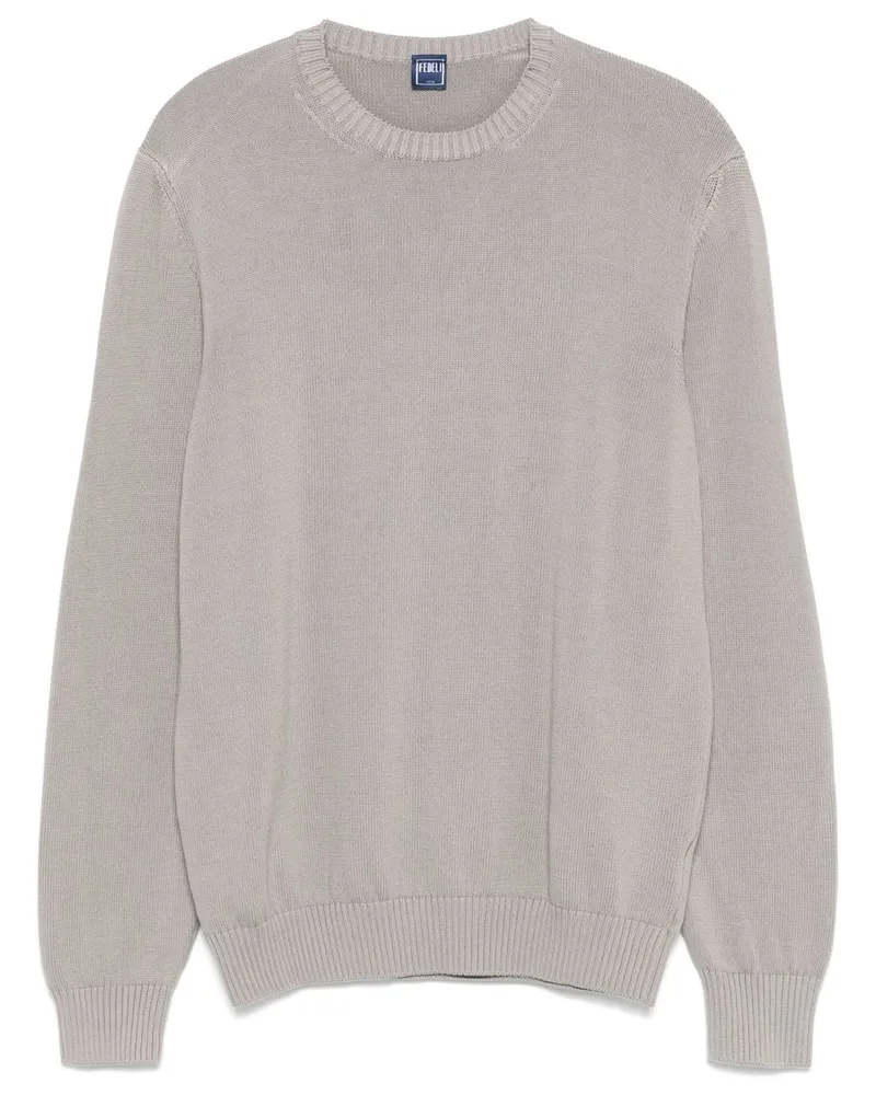 Fedeli Pullover aus Bio-Baumwolle - Grau Grau