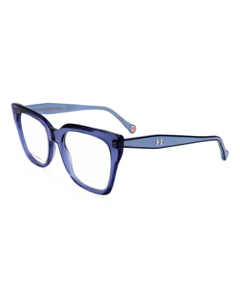 Carolina Herrera New York Brille mit Cat-Eye-Gestell - Blau Blau
