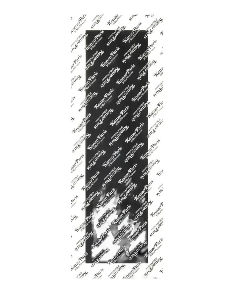 Kenzo monogram edge scarf - Schwarz Schwarz