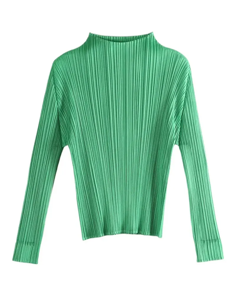 Issey Miyake pleated top - Grün Grün