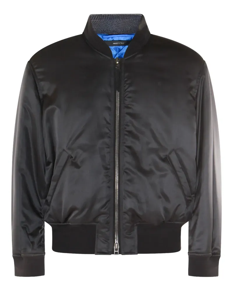 Tom Ford Bomberjacke aus Satin - Schwarz Schwarz