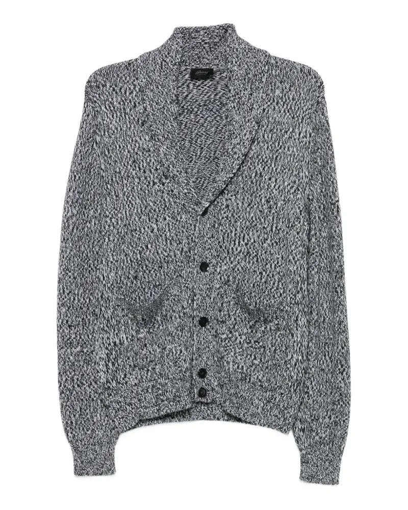 Brioni Cardigan mit Schalkragen - Grau Grau
