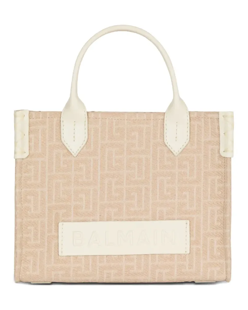 Balmain Kleine B-Army Handtasche - Nude Nude