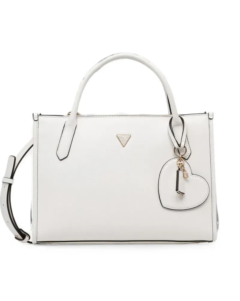 Guess Isobel logo-plaque heart-charm tote bag - Weiß Weiß